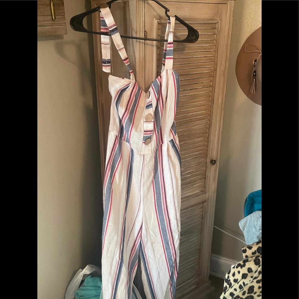 Striped  jumpsuit